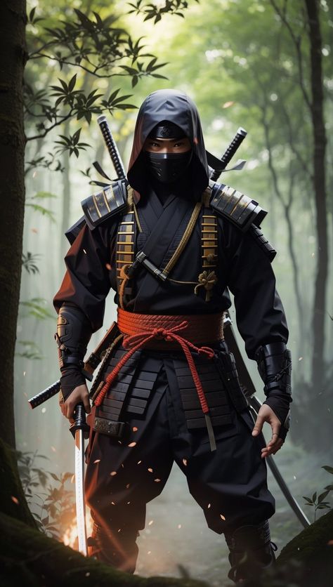 Ninja Naruto Ninja Pictures, Ninja Pose, Tech Ninja, Ninja Armor, Pathfinder Rpg Characters, Blue Ninja, Futuristic Samurai, Ninja Shadow, Robot Wallpaper