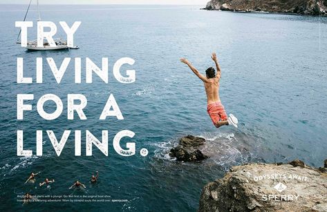 Sperry print ad | Communication Arts Social Media Campaign Design, Copywriting Ads, Hotel Ads, Destination Branding, Destination Marketing, Travel Advertising, Airport Design, Travel Ads, Beautiful Branding