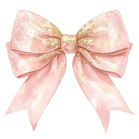 Coquette glitter bow ribbon accessories accessory appliance. | premium image by rawpixel.com / Ning Pink Bow Drawing, Elegant Pink Bow With Ribbon, Pink Bow Cartoon, Coquette Bow Painting, Pink And Gold Background, Pink Bow Transparent Background, Gold Background, Glitter Bow, Ceramics Pottery Art