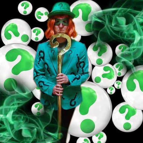 Riddler Costume Diy, Diy Riddler Costume, Riddler Cane, Riddler Costume, Second Hand Clothing, Costume Diy, Diy Costumes, How To Make An, Easy Diy