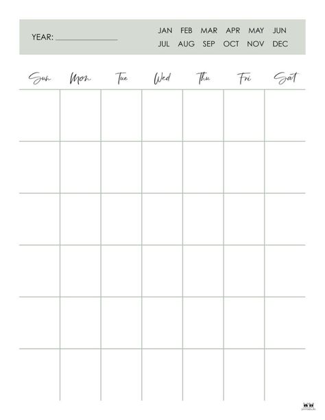 Choose from 15 unique printable blank calendars. Calendars include monthly and annual, Sunday & Monday start, and more. Print from home. FREE! Mom Planner Printables Free, Study Planner Printable Free, Green Planner, Free Blank Calendar, Blank Monthly Calendar Template, Blank Calendar Pages, Blank Monthly Calendar, Monthly Planner Template, Blank Calendar Template