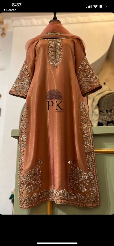 Dress Design 2024 Pakistani, Pakistani Suits Design Ideas, Pakistani Wedding Outfits Bride, Mehndi Suit Designs, Zardosi Embroidery Suits, Pakistani Embroidery Suits, Pakistani Suits Wedding, Dabka Work Embroidery Suits, Dabka Work Embroidery