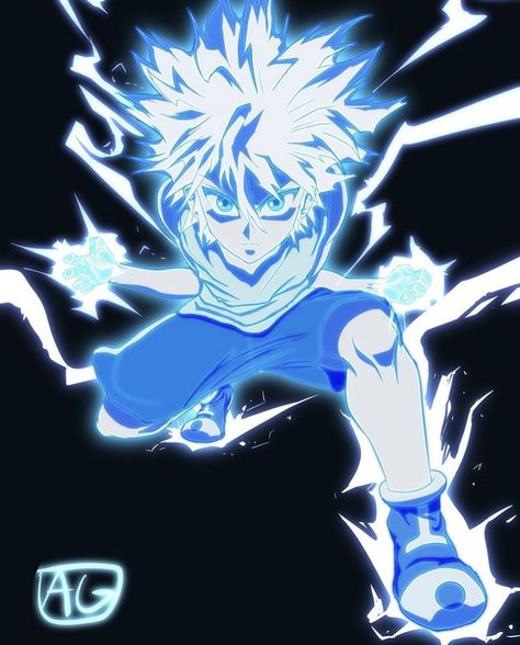 Killua Zoldyck Godspeed, Hot Killua, Gon X Killua, Glitch Wallpaper, Emo Wallpaper, Yu Yu Hakusho, Power System, Promised Neverland, Art Sketch