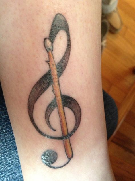 Small Tattoos Drum Stick Tattoo, Drummer Tattoo, Wrist Tattoos Words, Drum Tattoo, Tattoos Photo, Stick Tattoo, Music Notes Tattoo, Drums Art, Music Tattoo Designs