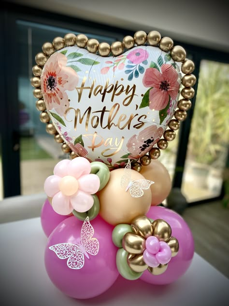 Mothers Day Balloons Bouquets, Balloon Decorations Diy Tutorials, Balloon Bouquet Delivery, Balloons Bouquet, Mothers Day Balloons, Balloon Bouquet Diy, Christmas Balloon Decorations, Balloon Garland Diy, Balloon Display