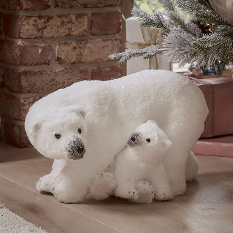 Invite festive friends into your home this winter with these adorable animal decorations. The Sparkling Polar Bears will make your space glitter with joy, while the LED Penguins are sure to enchant your garden 🤍 #christmasdecor #outdoorchristmas #winter #holidayseason #homeforchristmas Christmas Polar Bear Decorations, Polar Bear Decorations, Polar Bear Christmas Decorations, Bear Decorations, Animal Decorations, Christmas Polar Bear, Polar Bear Christmas, Bear Decor, Polar Bears