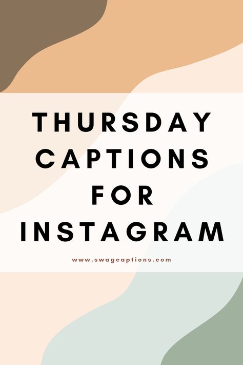 Discover the perfect Thursday captions and quotes for your Instagram posts! Whether you're sharing a #ThrowbackThursday moment or just embracing the day, these words will capture the essence of your Thursday vibes. From inspirational quotes to funny captions, we've got you covered. Don't miss out on making your Thursdays more memorable and meaningful. Click to read the full article now! #ThursdayQuotes #InstagramCaptions #ThursdayThoughts Tbt Quotes Throwback Thursday Captions, Thursday Vibes Quotes, Thursday Instagram Story Ideas, Throwback Thursday Captions Instagram, Thursday Quotes Good Morning Funny, Thursday Engagement Posts Social Media, Thursday Captions Instagram, Tbt Quotes Throwback Thursday, Thursday Funny Quotes