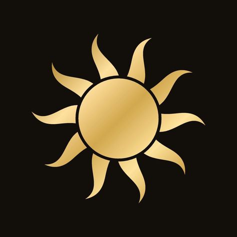 Gold boho celestial sun icon logo. Simple modern abstract design for templates, prints, web, social media posts Sun Icon Aesthetic, Sun Icon, Sun Symbol Design, Sun Logo Design, Celestial Logo, Sun Logo Ideas, Sun Icon Logo, Minimalist Sun Logo, Sun Template