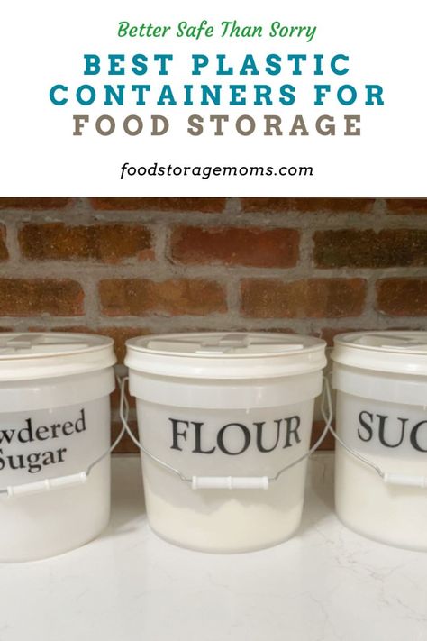 Best Plastic Containers for Food Storage - Food Storage Moms Old Milk Jugs, Non Perishable Foods, Emergency Prepardness, Emergency Food Supply, Long Term Food Storage, Dry Food Storage, Plastic Food Containers, Emergency Preparation, Food Storage Container Set