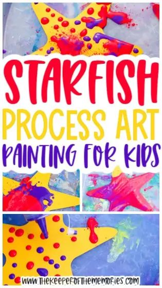 Ocean Arts And Crafts Preschool, Under The Sea Process Art Preschool, Ocean Theme For Preschool, Animal Process Art, Ocean Animal Art Preschool, Summer Process Art Preschool, Starfish Activities For Preschool, Ocean Animal Crafts Preschool, Ocean Painting Preschool