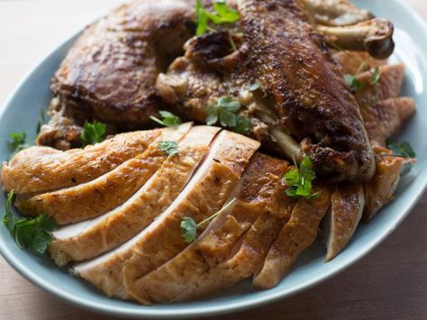 Take this year's Thanksgiving bird to the next level by separating the breast and legs to cook each to perfection. Turkey Confit Recipe, Feast Photography, Best Ground Turkey Recipes, Preparing A Turkey, Confit Recipes, Turkey Leg, How To Make Turkey, Turkey Glaze, Baking 101