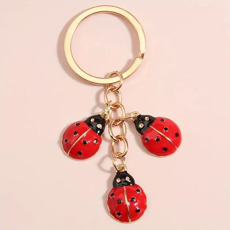 Cartoon Ladybug Keychain Cute Animal Key Ring Purse Handbag Car Charm Phone Pendant, Gift For Mother's Day - Temu Emo Pastel, Fantasy Bag, Anime Skull, Crow Halloween, Vegan Minimalist, Minimalist Western, Funny Mushroom, Pastel Fairy, Romantic Tattoo