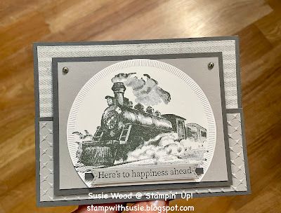 Stamp with Susie: Greatest Adventure train Train Cards, Marvelous Monday, Western Caribbean Cruise, Western Caribbean, How Lucky Am I, Stamping Up Cards, Fun Fold Cards, Heart Cards, Male Cards