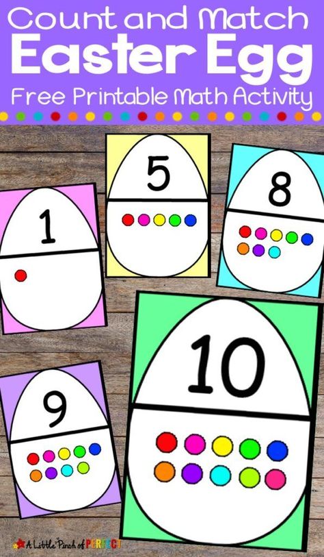 Use these Easter egg cards to set up easy and fun activities to practice numbers with your preschooler. This free printable math activity is easy to prep and fun for kids to play with while they learn to recognize numbers and practice counting. This simple activity is a great way to learn at home with a colorful Easter egg printable! #preschool #kidsactivities #math #easteregg #easter #printables #kids #numbers Easter Egg Cards, Easter Learning Activities, Easter Math Activities, Easter Activities For Preschool, Easter Lessons, Easter Math, Math Activities For Kids, Easter Preschool, Free Activities For Kids