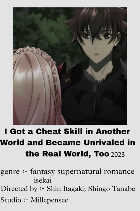 Anime
I Got a Cheat Skill in Another World and Become Unrivaled in The Real World, Too Best Isekai Anime, Isekai Anime Recommendations, Romance Anime List, Isekai Anime, Anime Name, Anime Pins, Anime Suggestions, Anime List, Animes To Watch