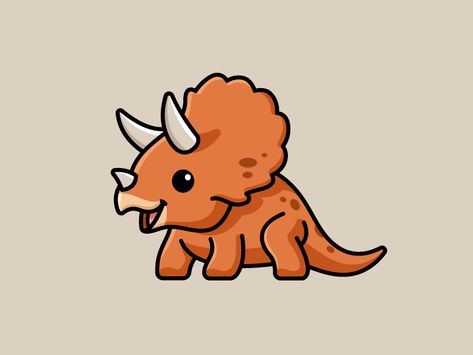 Triceratops by Alfrey Davilla | vaneltia Triceratops Drawing, Dino Tattoo, Cute Dinosaurs, Dinosaur Wallpaper, Cute Dino, Dinosaur Drawing, Cute Dinosaur, Sticker Ideas, Things To Draw