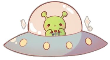 Cute Spaceship, Alien Cute, Alien Doodle, Alien Illustration, Ufo Drawing, Chibi Alien, Ufo Doodle, Spaceship Illustration, Alien Spaceship