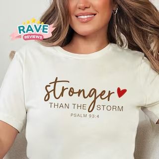 RedeemerGifts - Etsy Vinyl Shirt Ideas For Women Christian, Stronger Than The Storm, Bible Verse T Shirt, Faith Based Tshirt Designs, Butterfly Christian Shirt, Proverbs 31 Woman Tshirt, Psalm 115, Women Of The Bible Tshirt, Samaritan's Purse