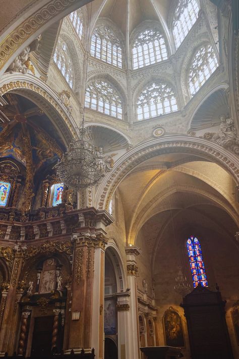 Valencia Cathedral Vaulted Ceiling Valencia Cathedral, European Architecture, Europe Travel Guide, Spain And Portugal, Design Your Dream House, Place Of Worship, Vaulting, Vaulted Ceiling, Amazing Places