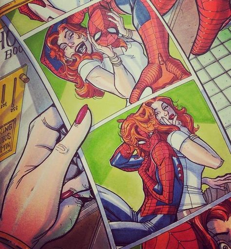 Mary Janes Aesthetic, Nick Bradshaw, Mary Jane Spiderman, Mary Jane Watson, Spiderman Comic, The Spider, Comic Panels, Spiderman Art, Amazing Spiderman