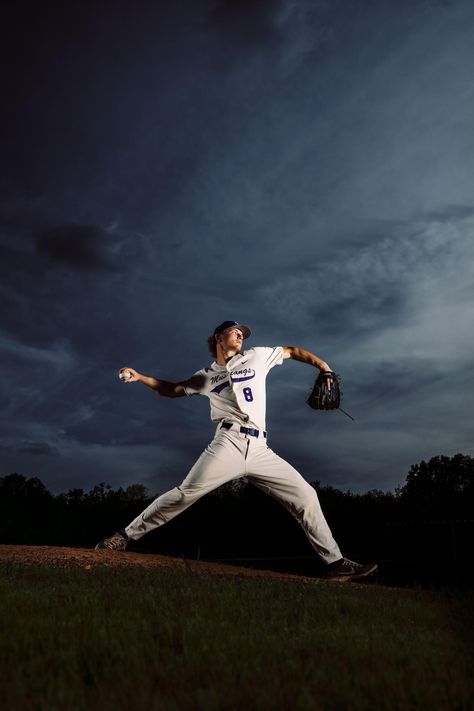 Senior Guy Baseball Pictures, Senior Picture Ideas For Guys Suit, Baseball Field Senior Pictures, Baseball Photography Poses, Baseball Field Photoshoot, Boys Senior Picture Ideas Baseball, Boys Senior Photo Ideas, Baseball Action Shots, Baseball Poses For Pictures