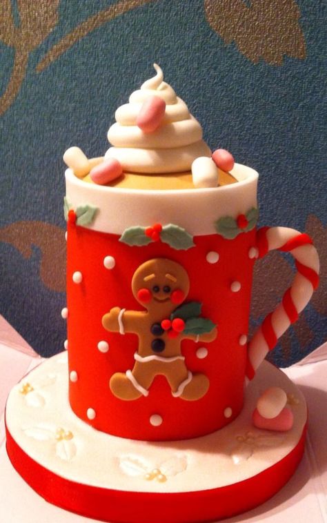 Winter Torte, Christmas Themed Cake, 40th Cake, Christmas Cake Designs, Christmas Cake Decorations, Xmas Cake, Winter Cake, Christmas Cakes, Gingerbread Cookie