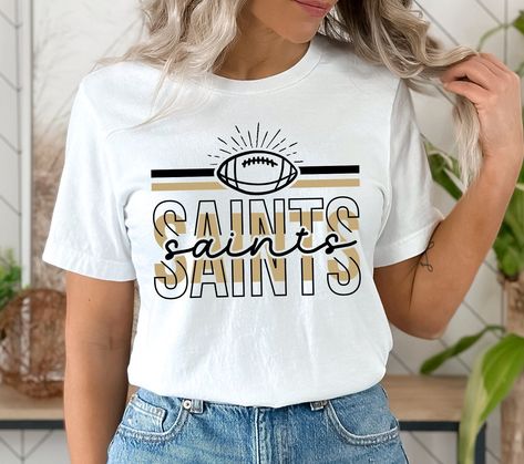 High School Football Shirts, Football Tshirt Designs, School Tshirt Designs, Spirit Wear Designs, Volleyball Team Shirts, School Team Shirts, School Spirit Shirts Designs, New Orleans Saints Shirts, Team Shirt Designs