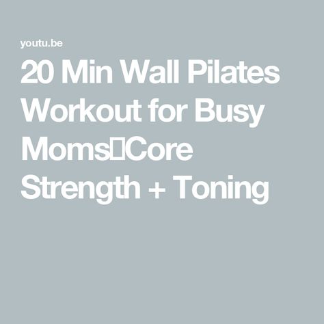 20 Min Wall Pilates Workout for Busy Moms🔥Core Strength + Toning 28 Day Wall Pilates, Wall Pilates Workout, Wall Pilates, Pilates Challenge, Pilates For Beginners, Skin Care Wrinkles, 28 Days, Core Strength, Pilates Workout