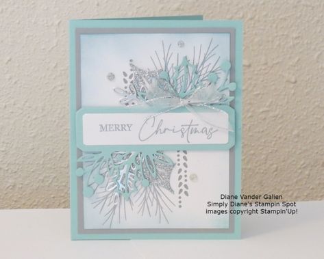 Christmas Classics, Poinsettia Cards, Stamped Christmas Cards, Beautiful Christmas Cards, Christmas Paper Crafts, Stampin Up Christmas Cards, Stampin Up Christmas, Silver Christmas, Christmas Cards To Make