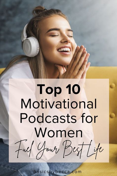 As a business owner and educator, I understand the importance of staying inspired. 🎙️ Dive into the top 10 motivational podcasts for women that offer endless encouragement and wisdom. Ready to plug in and level up? Read more in the full blog! #MotivationalPodcasts #WomenEmpowerment #PodcastRecommendations #BasicsByBecca #InspireYourJourney #LevelUpLife #EmpowermentWisdom Podcasts For Women, Motivational Podcasts, Get Motivated, Women Leaders, Professional Growth, I Understand, Best Life, Female Entrepreneur, Inspirational Women