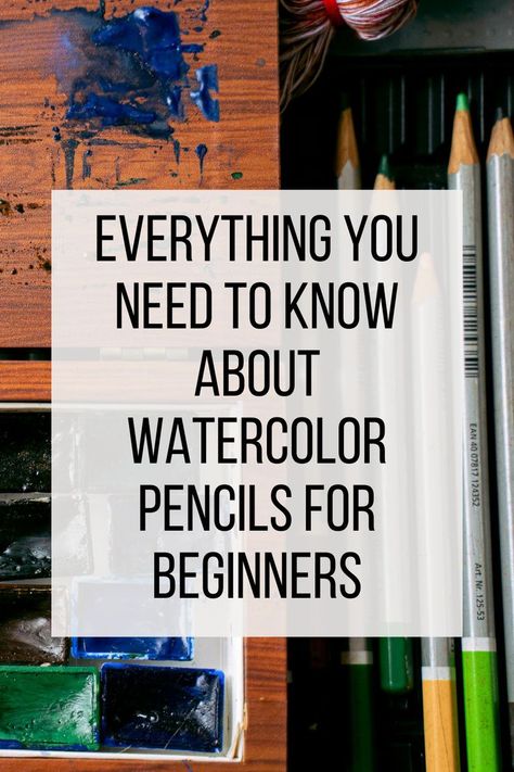 Unleash your inner artist by learning about the right pencils, sharpening techniques, and how to choose the right paper. Don't be intimidated by the art world, let watercolor pencils become your new playground. How To Paint With Watercolor Pencils, Watercolour Pencils For Beginners, Which Pencils To Use For Sketching, How To Use Watercolor Pencils, How To Use Watercolour Pencils, Watercolor Pencil Art For Beginners, Watercolor Shading, Pencil Art For Beginners, Using Watercolor Pencils