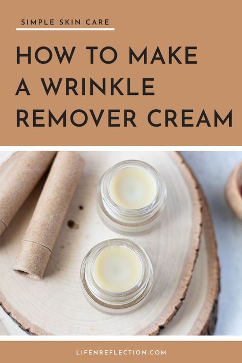 It’s easy to make a homemade wrinkle remover cream! What Causes Wrinkles, Diy Wrinkle Cream, Diy Wrinkles, Homemade Wrinkle Cream, Lotion For Oily Skin, Tips For Oily Skin, Diy Cream, Anti Wrinkle Skin Care, Anti Aging Oils