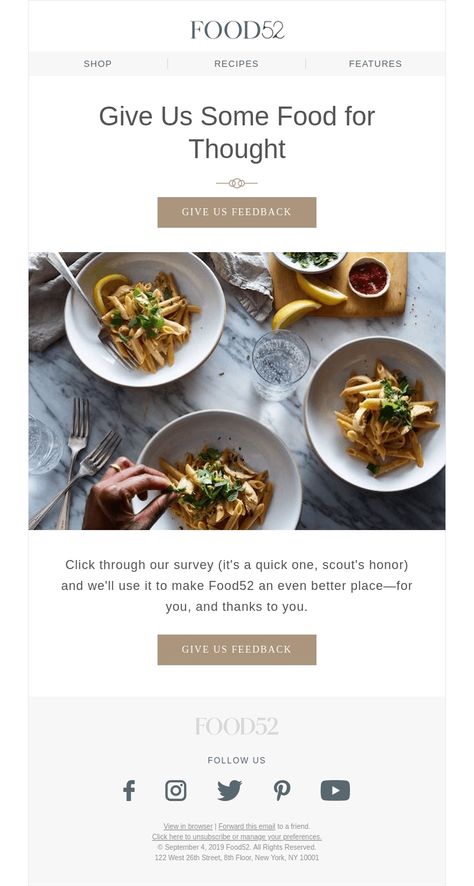 Restaurant Email Marketing, Email Marketing Design Layout, Thank You Email, Html Email Design, Email Automation, Email Newsletter Design, Email Branding, Email Marketing Services, Email Design Inspiration