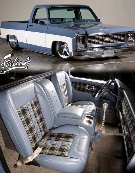 C10 Custom Interior, Chevy C10 Interior, C10 Interior, 87 Chevy Truck, Gmc Trucks Sierra, 72 Chevy Truck, Lowrider Trucks, Dually Trucks, Custom Car Interior