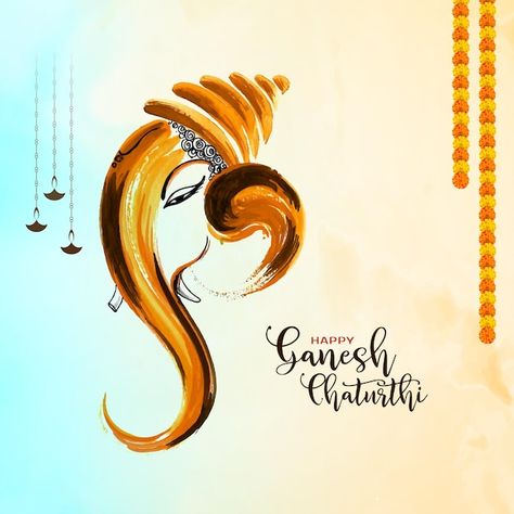 Ganesh Chaturthi Greetings, Ganesh Puja, 50th Wedding Anniversary Invitations, Amazing Websites, Graphic Design Brochure, Happy Ganesh, Cultural Festival, Wedding Anniversary Invitations, Good Readers