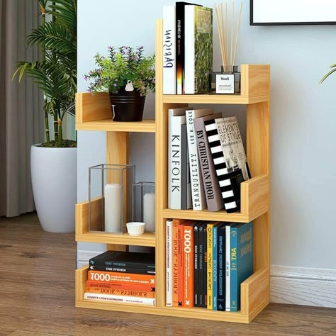 Different Design Of Tables For Books Elegant And Functional - Engineering Discoveries Small Bookshelf Ideas, Cube Furniture, Tree Bookcase, Books Shelf, Home Office Colors, Small Bookcase, Office Color, Bookcase Design, Shelf Furniture