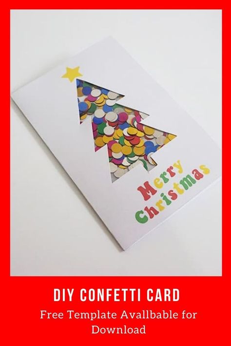 Diy Confetti Card, Toddler Christmas Cards, Christmas Cards Handmade Diy, Christmas Cards Photography, Christmas Confetti, Send Christmas Cards, Diy Holiday Cards, Confetti Cards, Winter Holiday Crafts