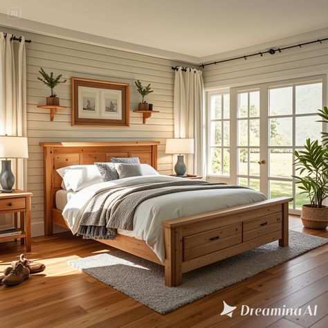 Transforming Your Space: 42 Bedroom Ideas with Pine Furniture Bedroom Ideas Oak Bed, Bedroom Pine Floor, Pine Bedroom Ideas Decor, Oak Furniture Bedroom Ideas Paint Colors, Pine Bedroom Furniture Color Schemes, Pine Bedroom Furniture Makeover, Bedroom Ideas With Wooden Bed, Bedroom With Oak Furniture, Pine Bedroom Ideas