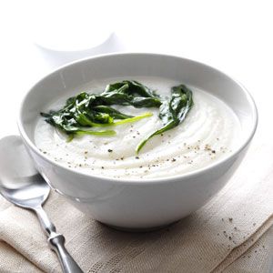 Creamy Turnip Soup from @Taste of Home #recipe #oliveoil #turnip Turnip Soup, Holiday Soups, Cheesy Cauliflower Soup, Turnip Recipes, Creamy Asparagus, Potato Soup Easy, Fall Soups, Winter Soups, Gourmet Cooking