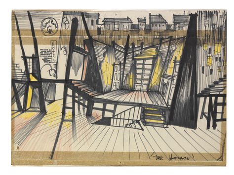 Oliver Scenic Design Sketch, Scenic Design Theatres, Stage Designer, Set Design Theatre, Stage Set Design, Fashion Drawing Sketches, Art Appliqué, Theatre Design, Theatre Set