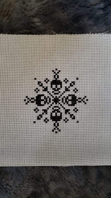 Emo Cross Stitch, Gothic Knitting, Witchy Cross Stitch Patterns, Goth Cross Stitch Pattern, Goth Cross Stitch, Witch Cross Stitch Pattern, Gothic Cross Stitch, Cross Stitch Necklace, Unique Cross Stitch