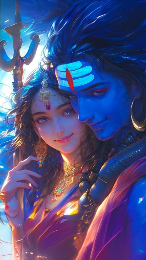 Lord Shiva Hd Images For Dp, Shiv Shakti Wallpaper, Shiv And Parvati, Shivparvati Images, Shiv Wallpaper, Spiritual Art Painting, Krishna Mahadev, Shiv Parvati, Shiv Shakti