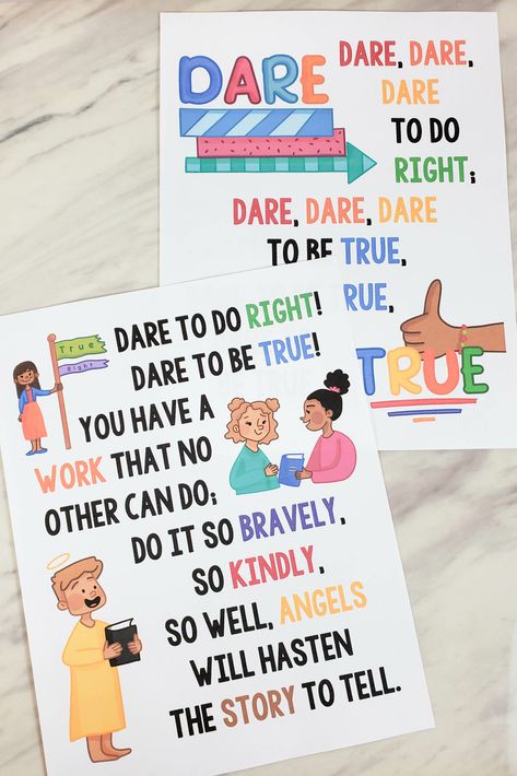 True And Dare, Lds Primary Songs, Lds Music, Flip Charts, Primary Chorister, Primary Songs, Printable Lesson Plans, Primary Singing Time, Upbeat Songs