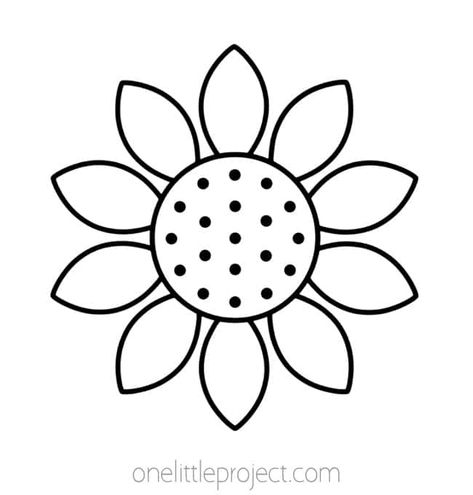 Over 20 free printable sunflower outline pages to use for crafts and coloring. There are 7 different sunflower templates that you can find in all different shapes and sizes! These simple sunflower shapes are perfect for kids crafts, school activities, learning games, or any activity where you might need an outline of a sunflower. Preschool Sunflower Art, Sunflower Outline, Printable Sunflower, Sunflower Template, Simple Sunflower, Sunflower Art, Learning Games, Different Shapes, School Activities