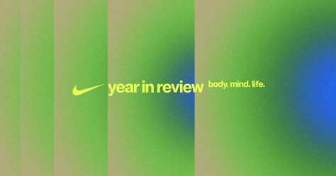 Nike Year in Review | Instrument Nike Email Design, Year In Review Design, Nike Layout, Awards Branding, Graphic Design Grid, Iq Logo, Review Design, Brand System, Nike Design