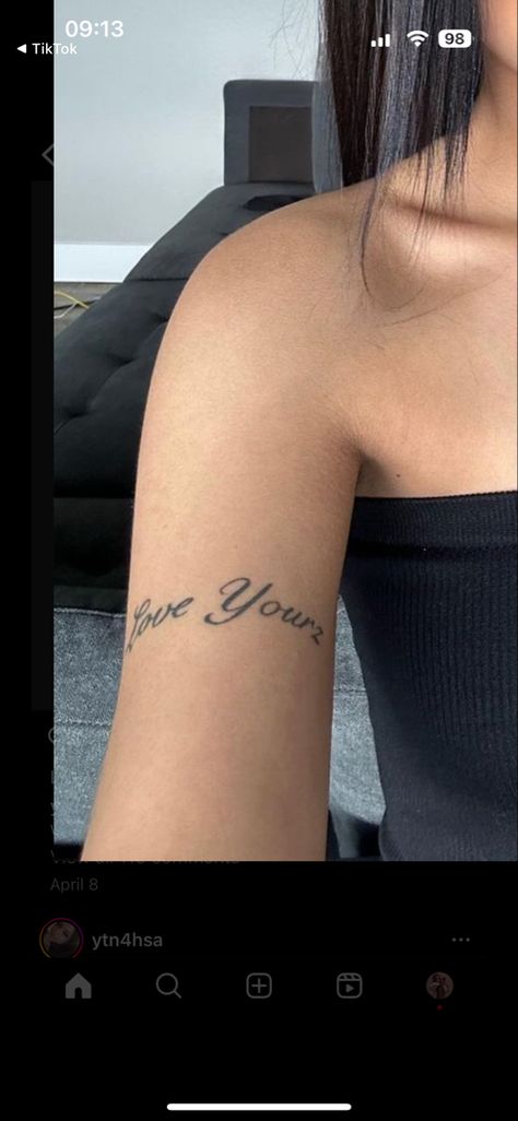 Grown Woman Tattoo, 4 Your Eyes Only Tattoo, Money Motivated Tattoo, Love Yourz Tats, Blessed And Highly Favored Tattoo, Sonder Tattoo Fonts, 4lifers Tattoo, Lil Tattoos Ideas Simple, Noticeable Tattoos