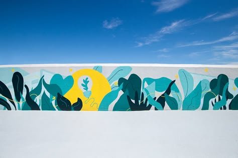 River Mural, Town Mural, Pool Mural, Exterior Murals, Modern Mural, School Murals, Colorful Murals, Skateboard Design, Murals Street Art