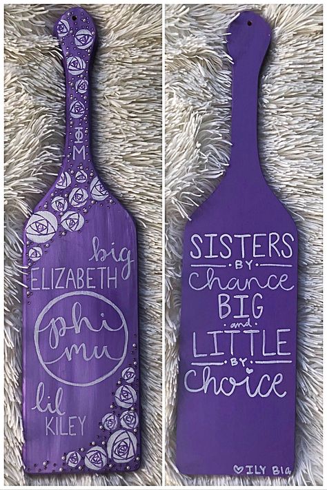 Purple Paddle Sorority, Sorority Paddles Ideas, Paddle Sorority Big, Paddle Sorority, Big Little Paddles, Paddle Ideas, Big Little Sorority, Big Little Ideas, Sorority Paddles