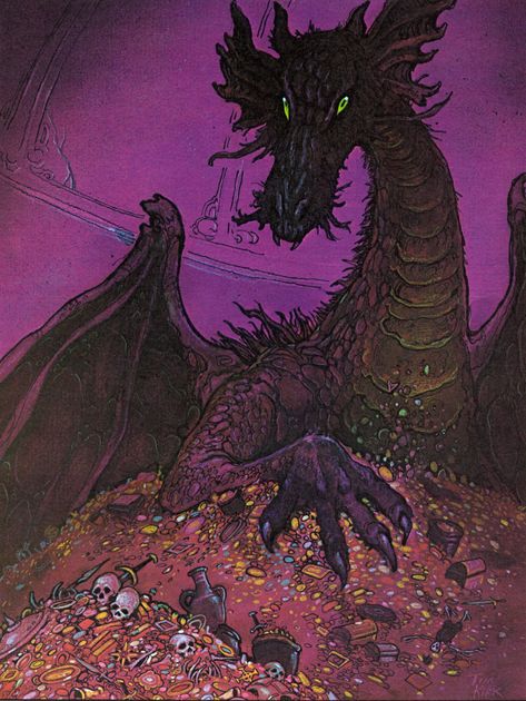 Smaug | Muddy Colors Dragon Art Purple, Dragon Treasure Hoard, Gnome Folklore, Tolkien Calendar, Pile Of Treasure, Dragon Treasure, Treasure Hoard, Dragon Hoard, Skull Dragon