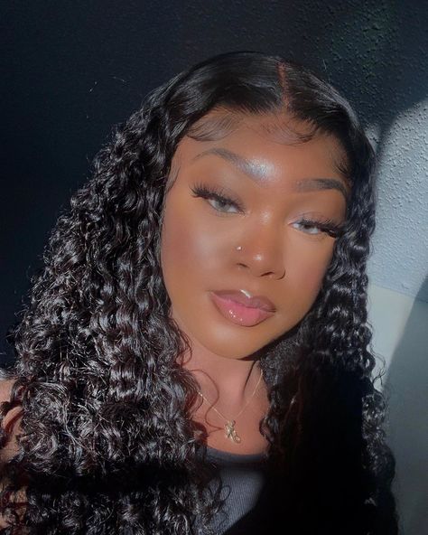 ✨🦋тαναиια🦋✨ on Instagram: “Hair: @thefrontalqueen ✨✨ install by me 🤎” Girls With Nose Piercing, Orr Piercing, Wigs Body Wave, Cute Nose Piercings, Natural Black Hair, Nose Piercing Stud, Human Hair Lace Front Wigs, Cool Ear Piercings, Pretty Ear Piercings